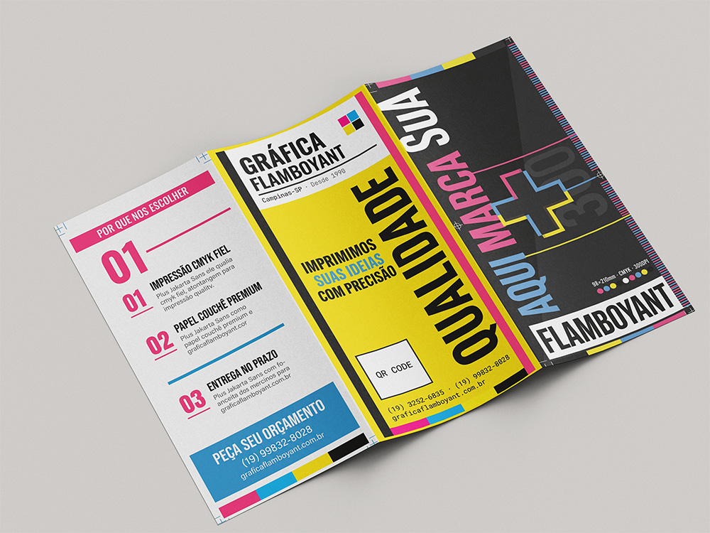 Folder personalizado impresso — Gráfica Flamboyant